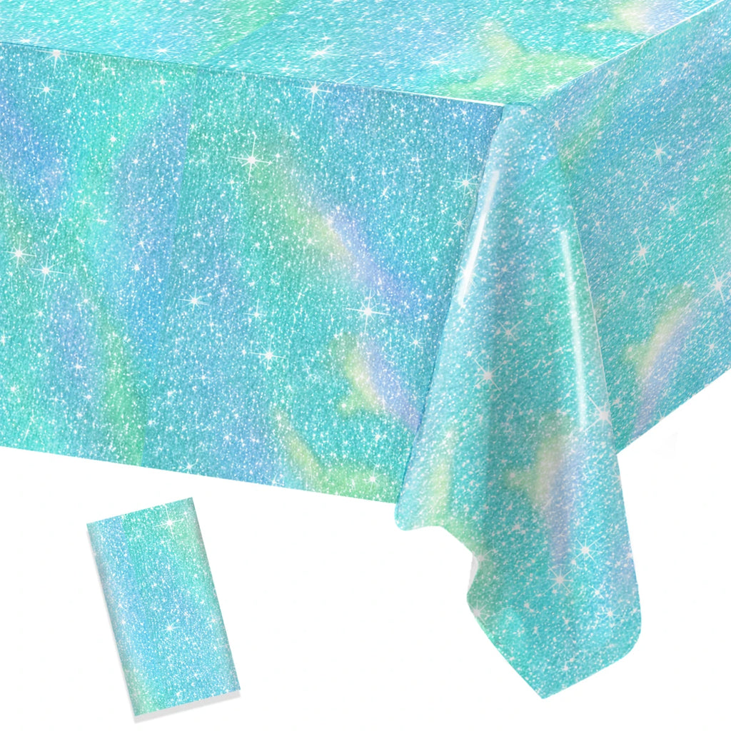 Metallic-Look Rectangular Party Tablecloth