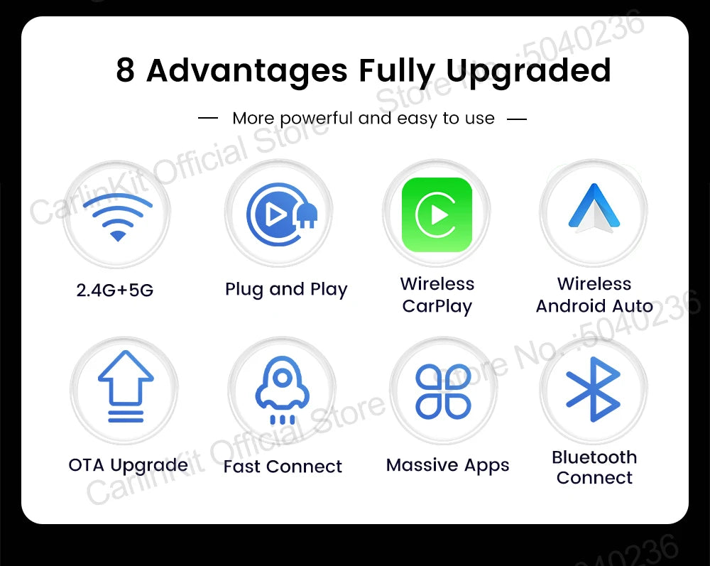 CarlinKit Mini Ultra 3 Wireless CarPlay & Android Auto Adapter