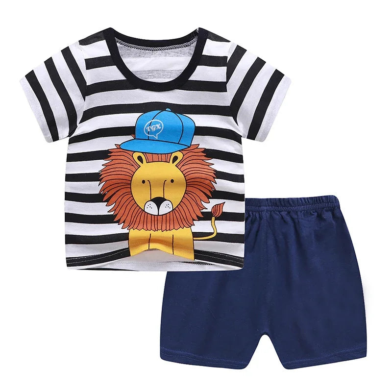 Baby Cotton T-Shirt and Shorts Set