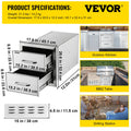 SucceBuy Stainless-Steel Outdoor BBQ Kitchen Drawers