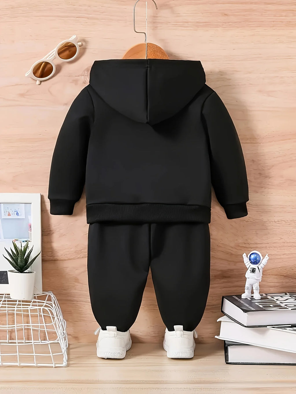 Baby Cartoon Fleece Hoodie and Pants Set