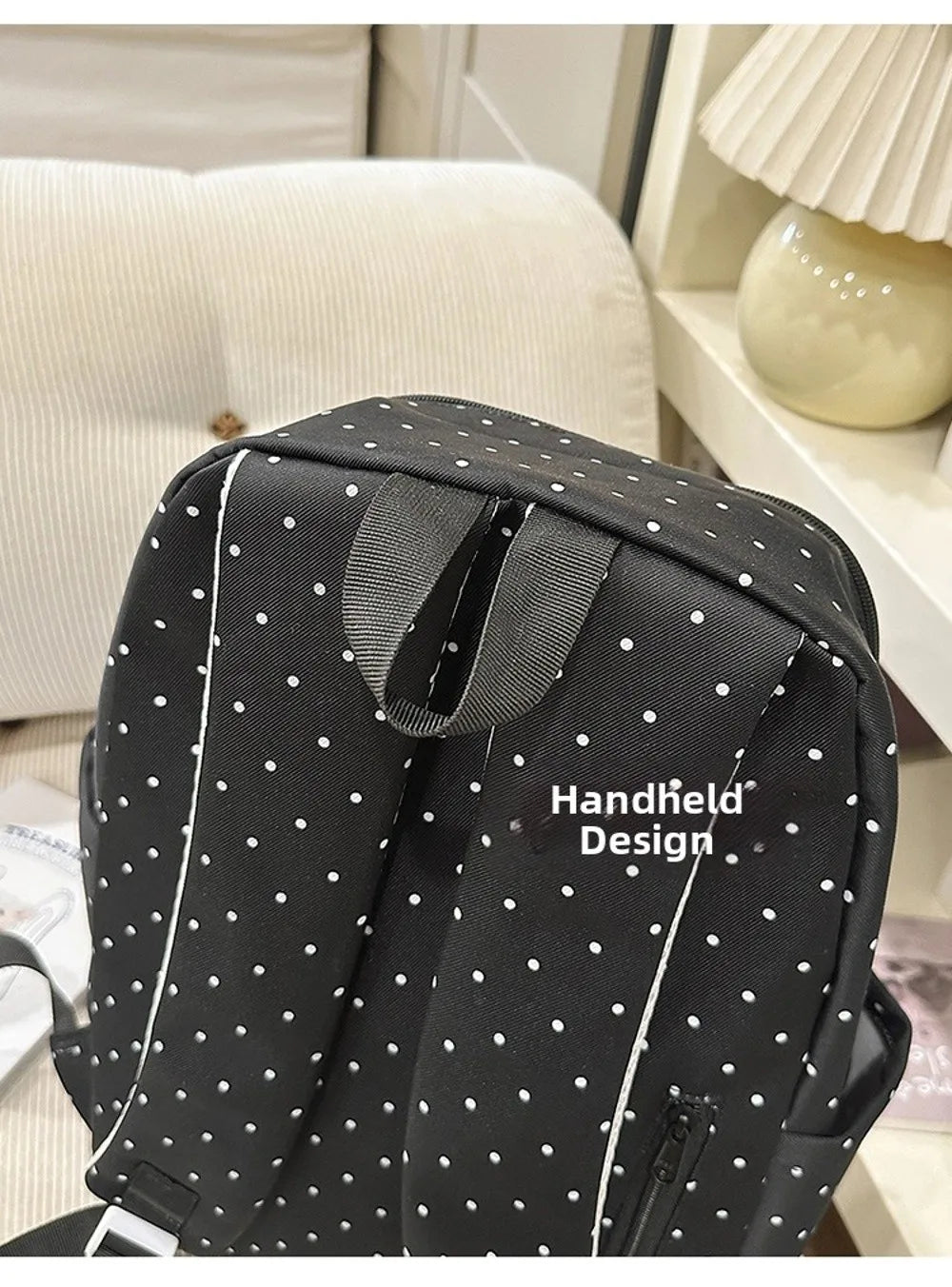 Piano-Key Print Lightweight Backpack