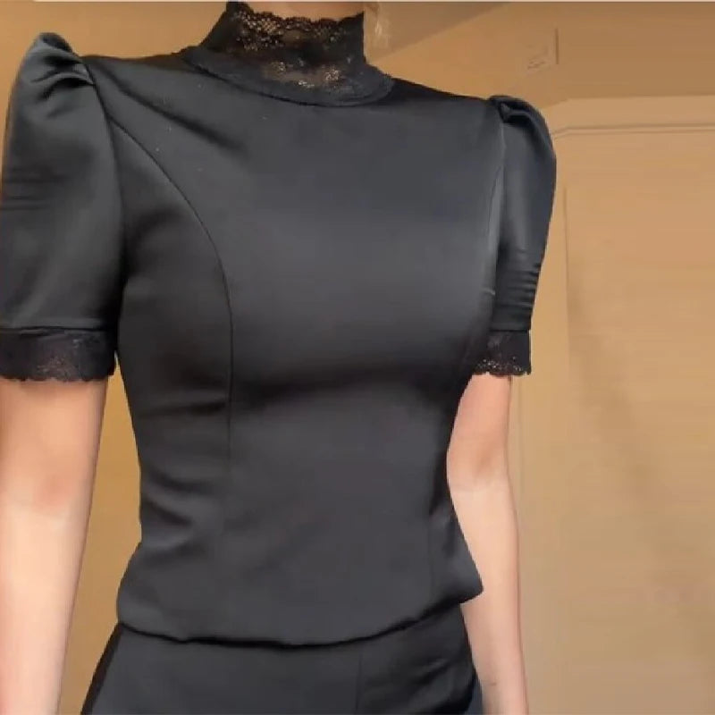 Satin-Look Top & Shorts Outfit Options