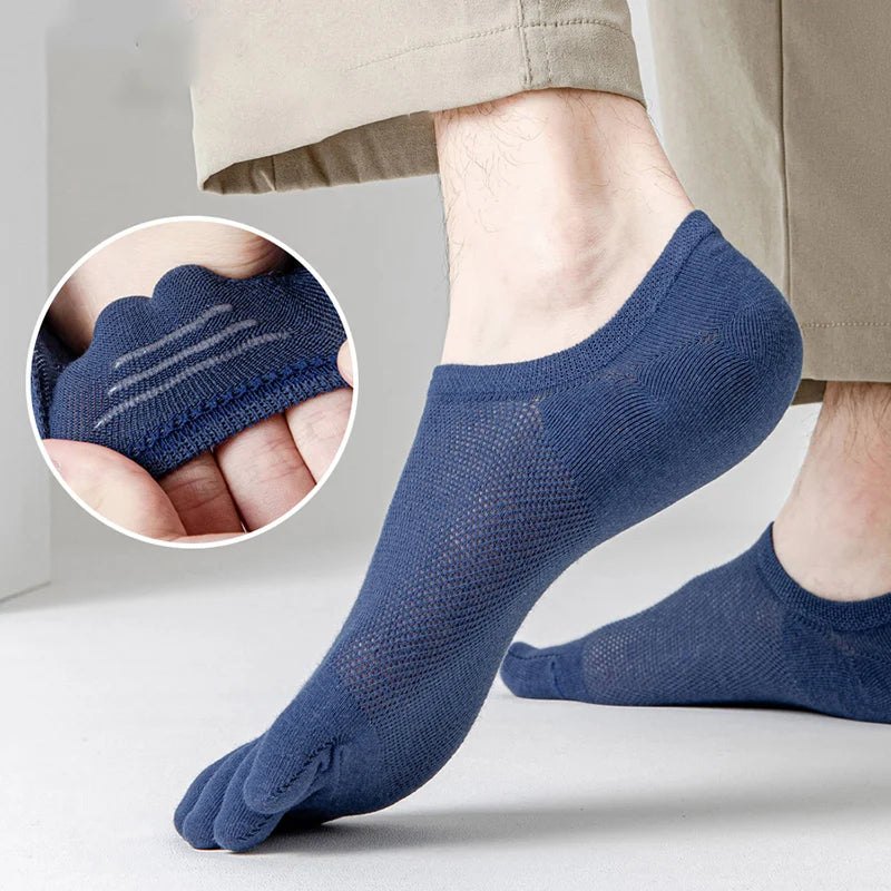 Men's Low-Cut Toe Socks – 3 Pairs