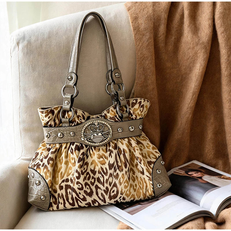Women's Y2K Studded Shoulder Bag