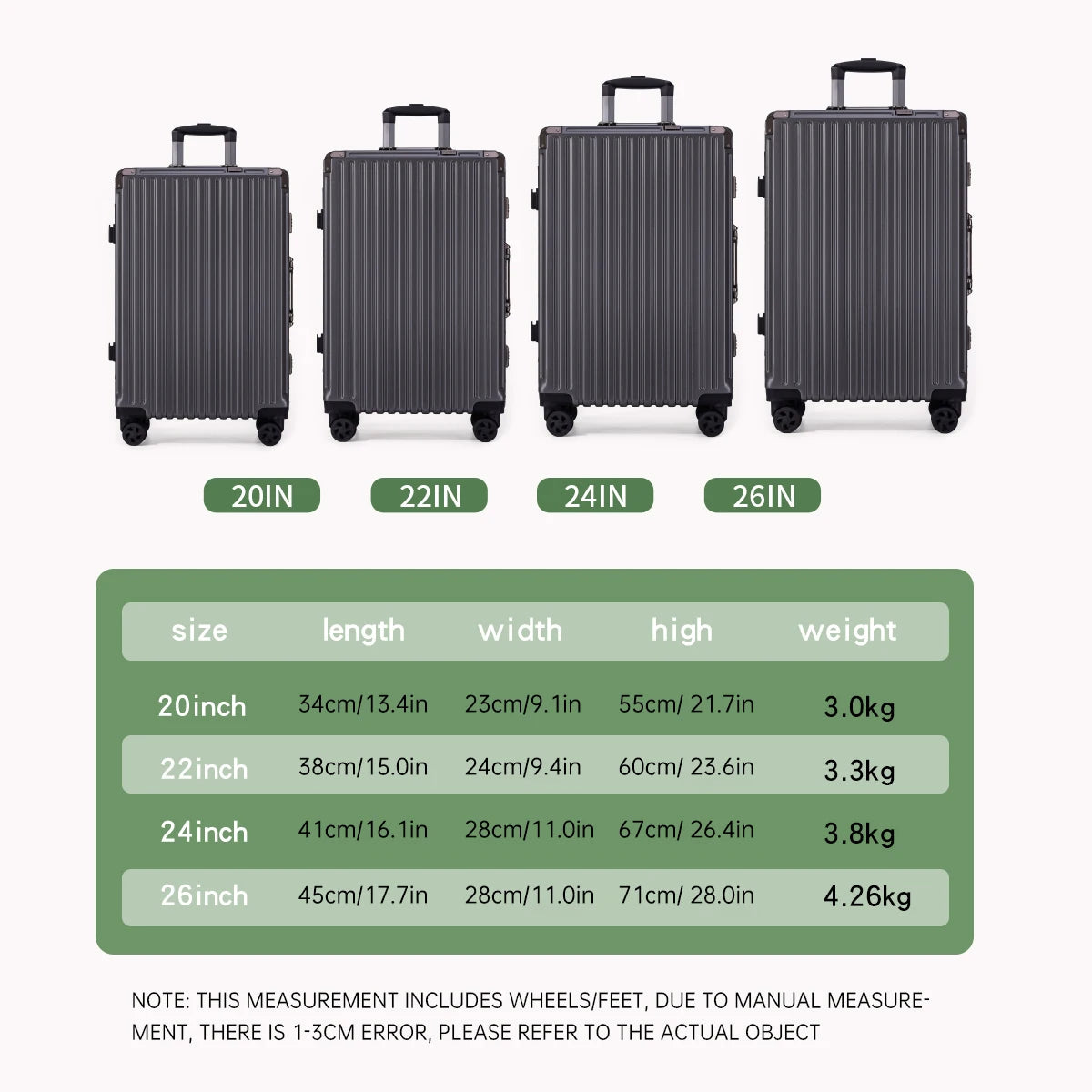 Trolley Luggage 20 24 26 28" Aluminum Frame Rolling Luggage Case USB Travel Suitcase on Wheels Combination Lock Carry on Luggage Whispering Desires Shoppe
