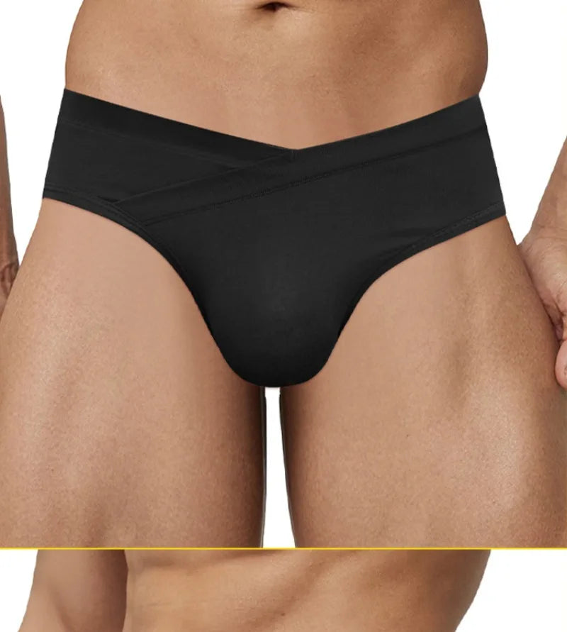 Men's Solid-Color Swim Briefs