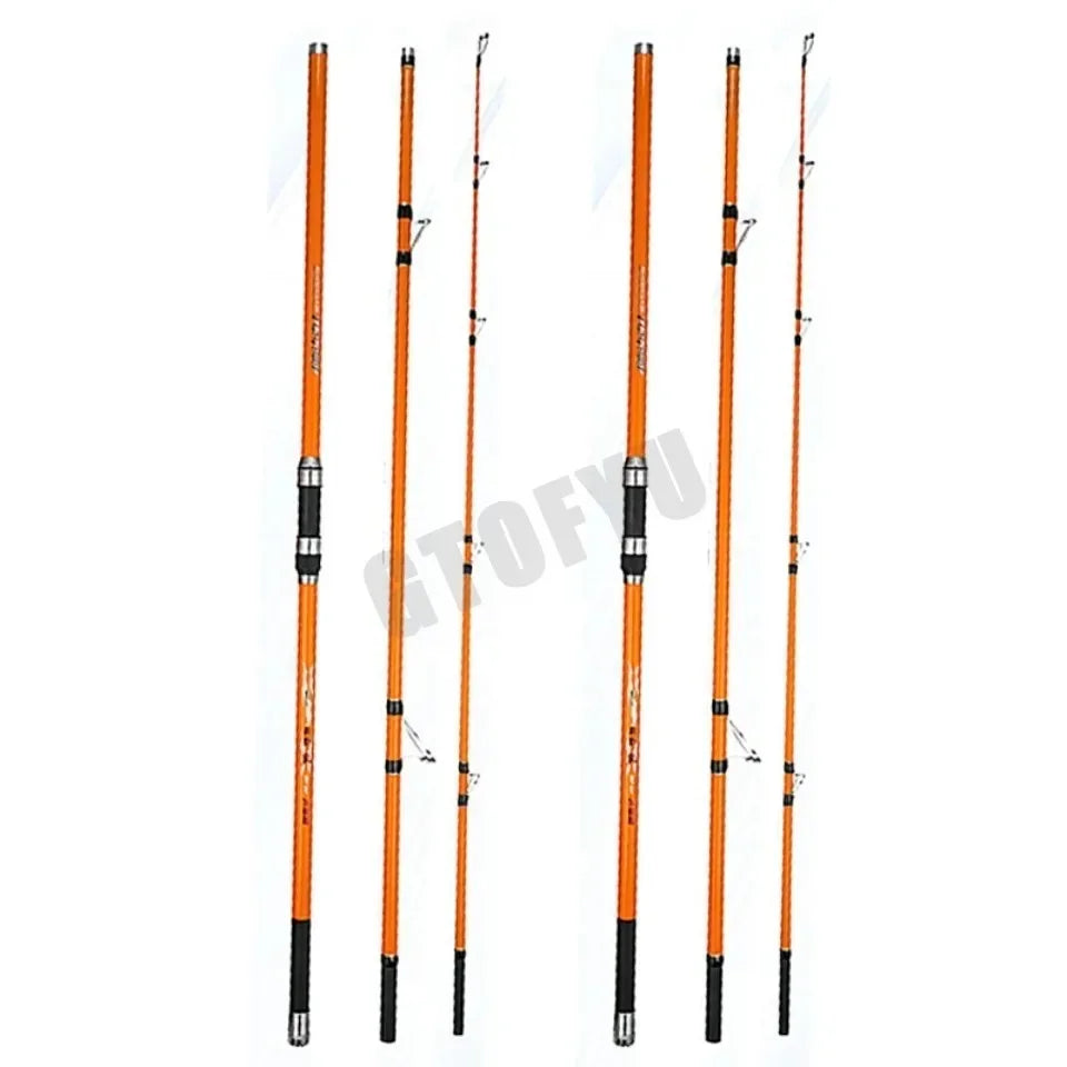 Three-Piece Carbon Surf Rod — 3.3–4.2 m