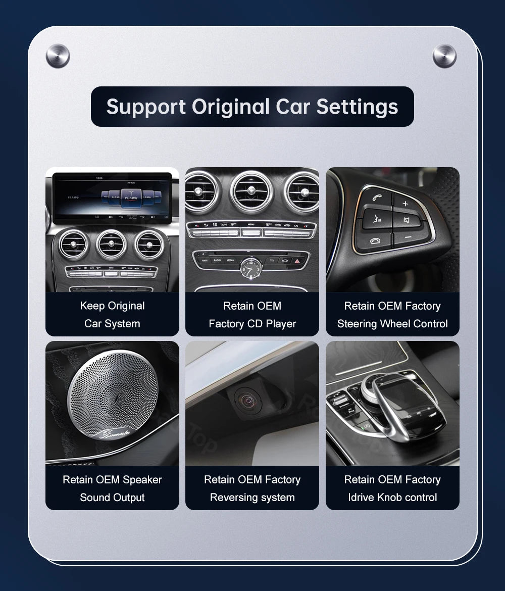 Road Top CarPlay Display for Mercedes-Benz NTG5.0