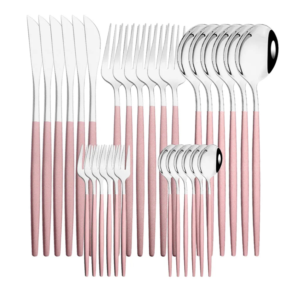 uniturcky Stainless Steel Flatware — 30 Pieces