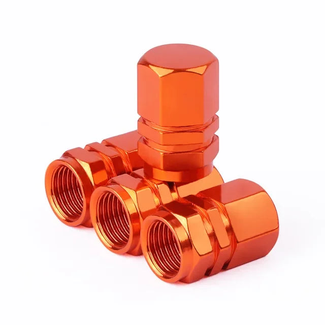 Aluminum Tire Valve Caps – Set of 4