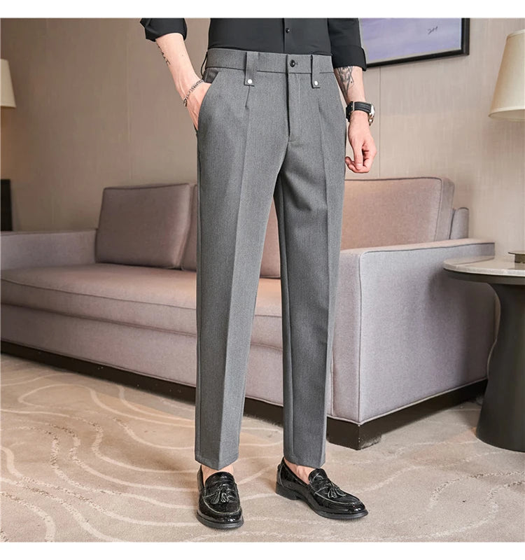 Men's Smart-Casual Stretch Dress Pants