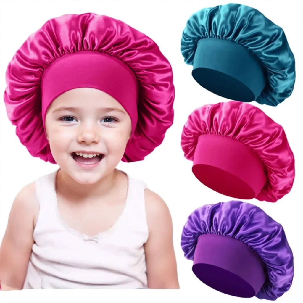 Children's Satin-Look Sleep Bonnet