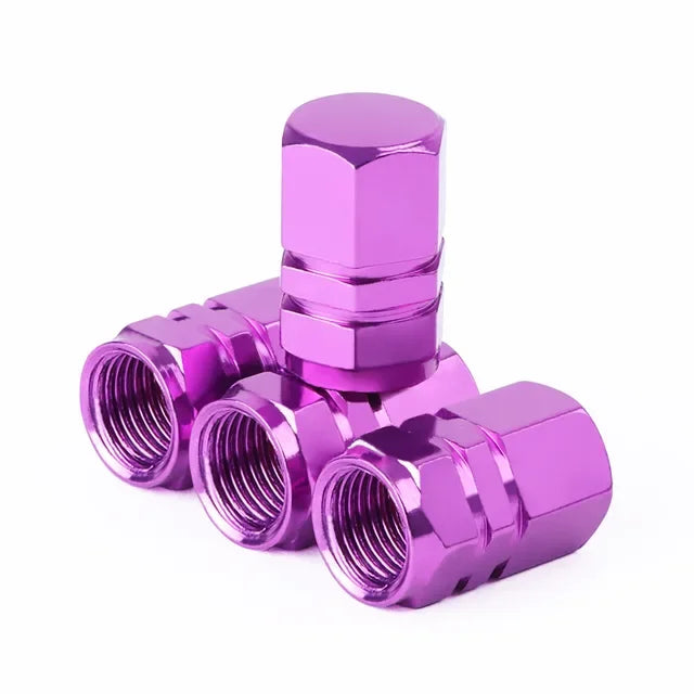 Aluminum Tire Valve Caps – Set of 4