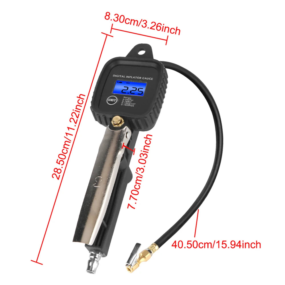 LEEPEE Digital Tire Inflator & Pressure Gauge
