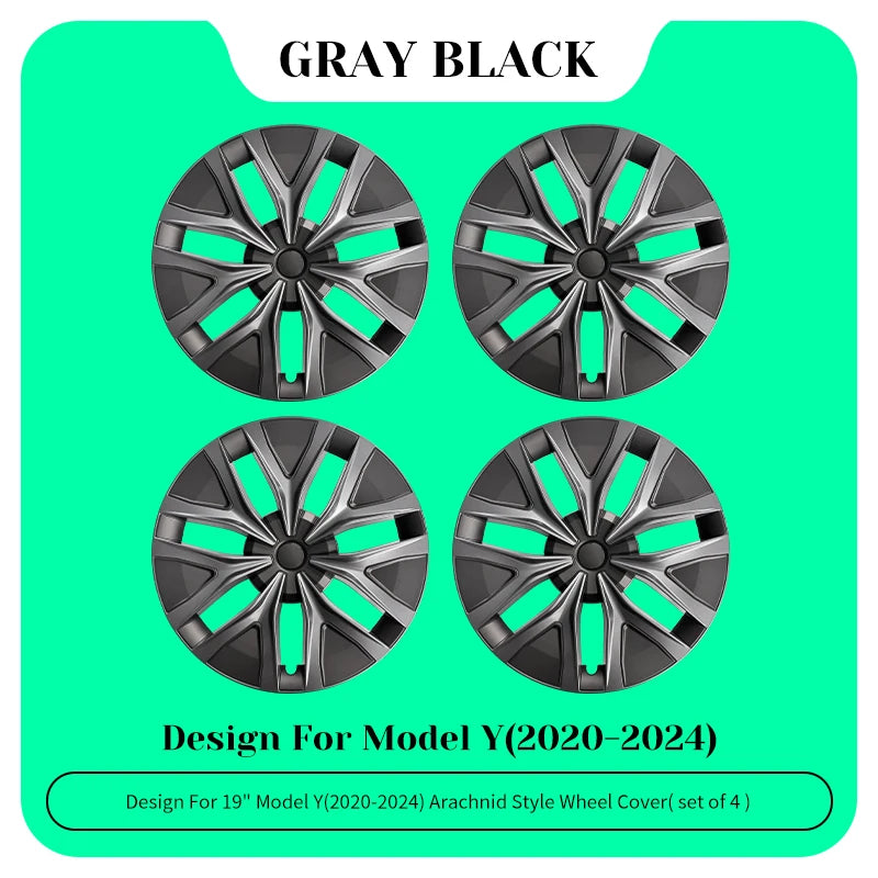 TSLLUG 19-Inch Wheel Covers for Tesla Model Y – Set of 4