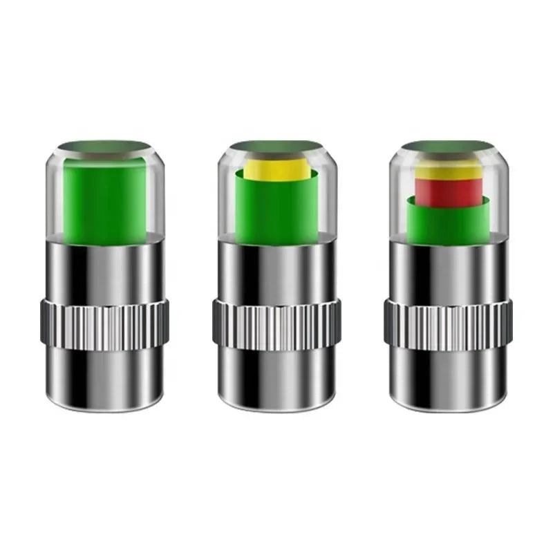 32 PSI Tire Pressure Indicator Valve Caps – Set of 4