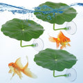 3 Pcs Betta Fish Leaf Hammock for Aquarium Decoration, Green Plastic Resting Spot with Suction Cup, Practical Breeding and Rest Whispering Desires Shoppe