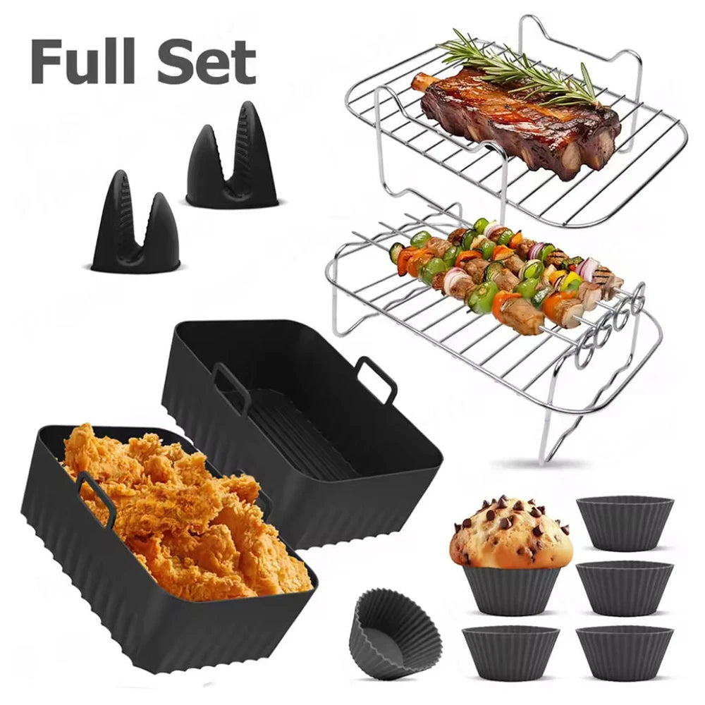 Dual-Zone Air Fryer Accessory Set