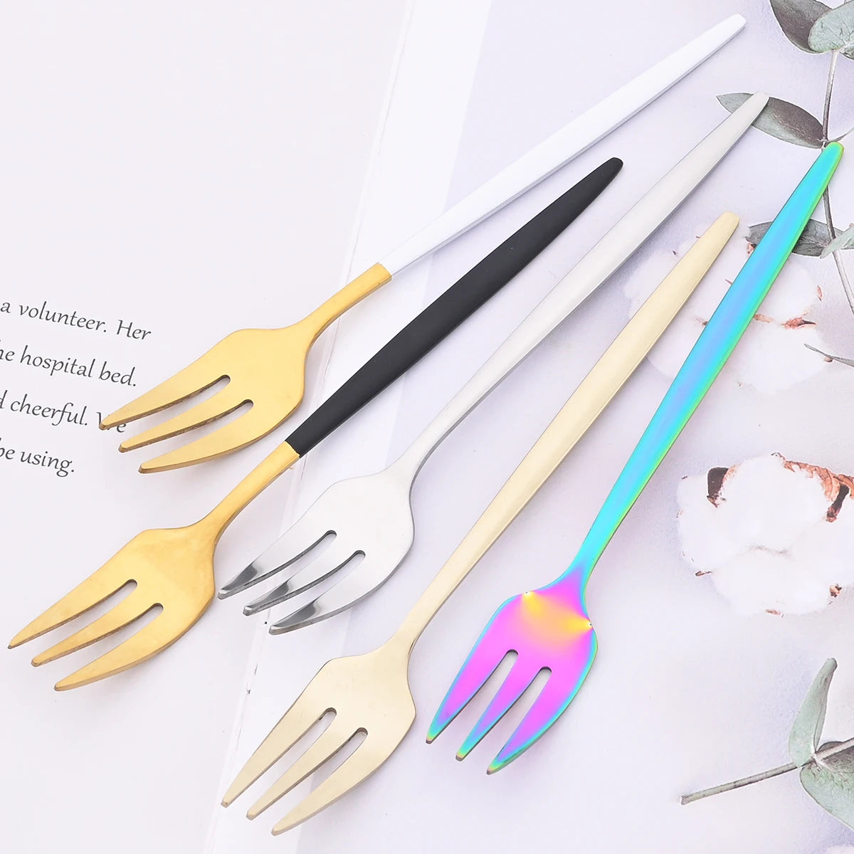JAOER Stainless Steel Flatware — 48 Pieces