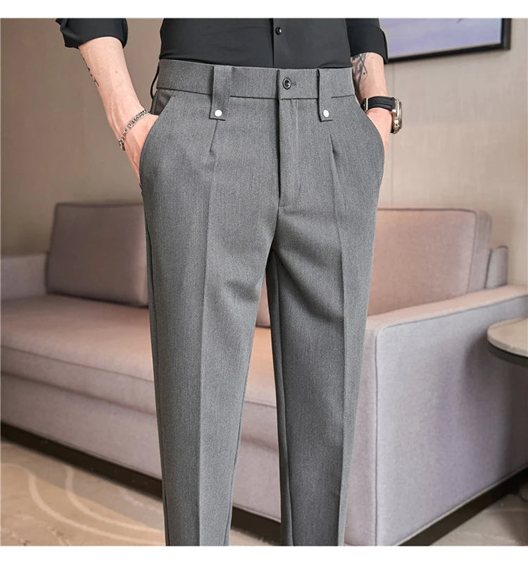 Men's Smart-Casual Stretch Dress Pants