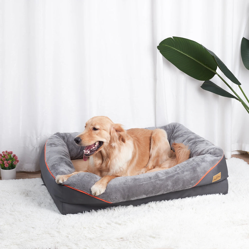 BINGOPAW Foam Dog Bed with Removable Cover