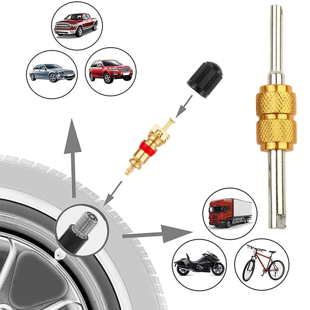 Tire Valve Core Removal & Installation Tool Set