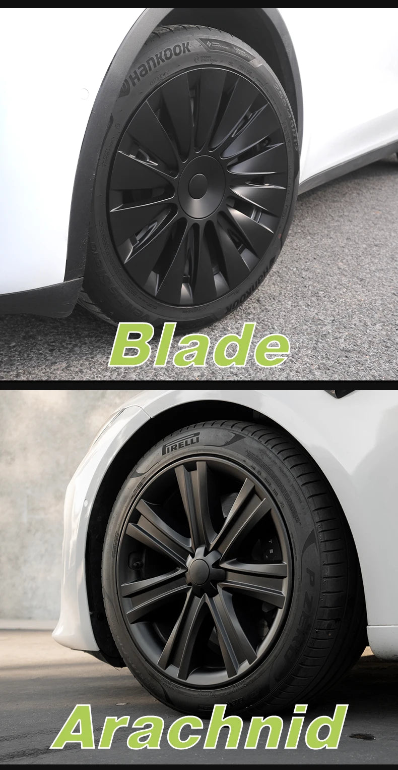 MOTENIO 19-Inch Wheel Covers for Model Y – Set of 4