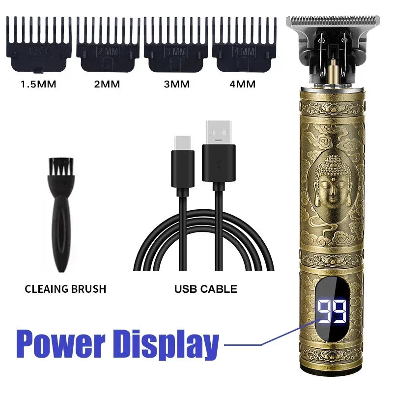 T9 Rechargeable Hair Trimmer – Vintage Style