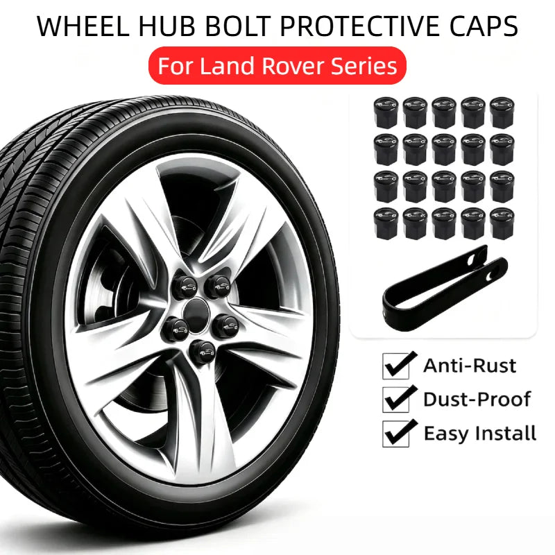 21 mm Wheel Lug Nut Covers – 20-Piece Set