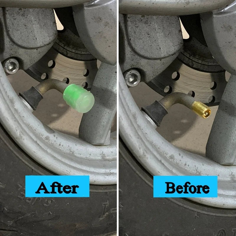 Luminous Tire Valve Caps – Set of 4