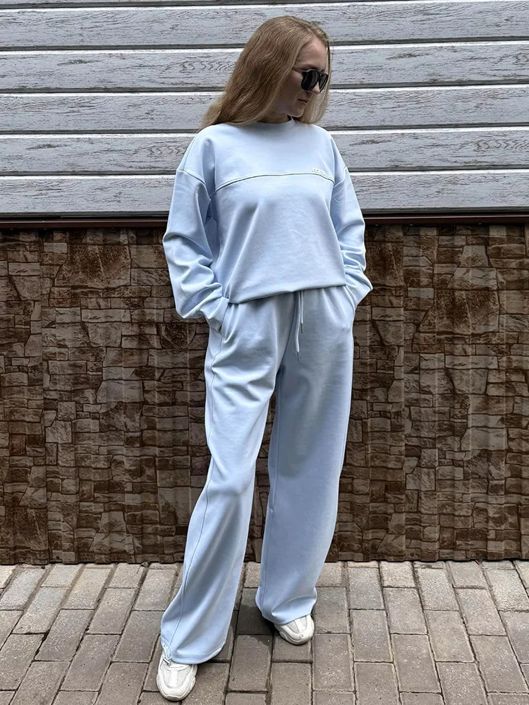Women's Crewneck Sweatshirt and Pants Set