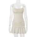 Strap Top & Ruffle Skirt Set