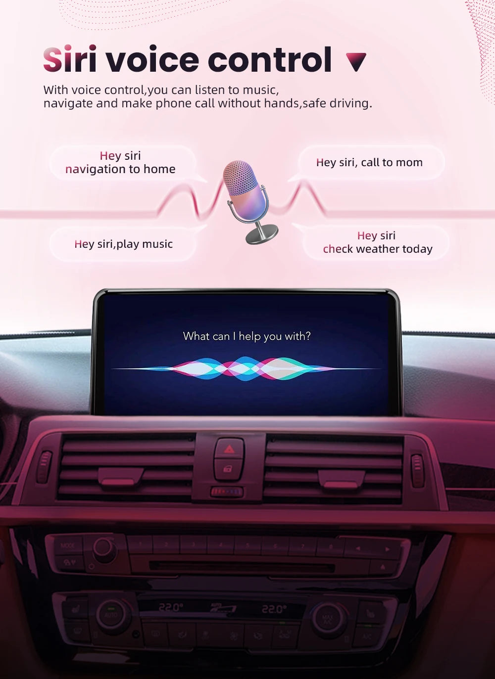 BONROAD 10.25-Inch CarPlay Display for BMW X5 / X6