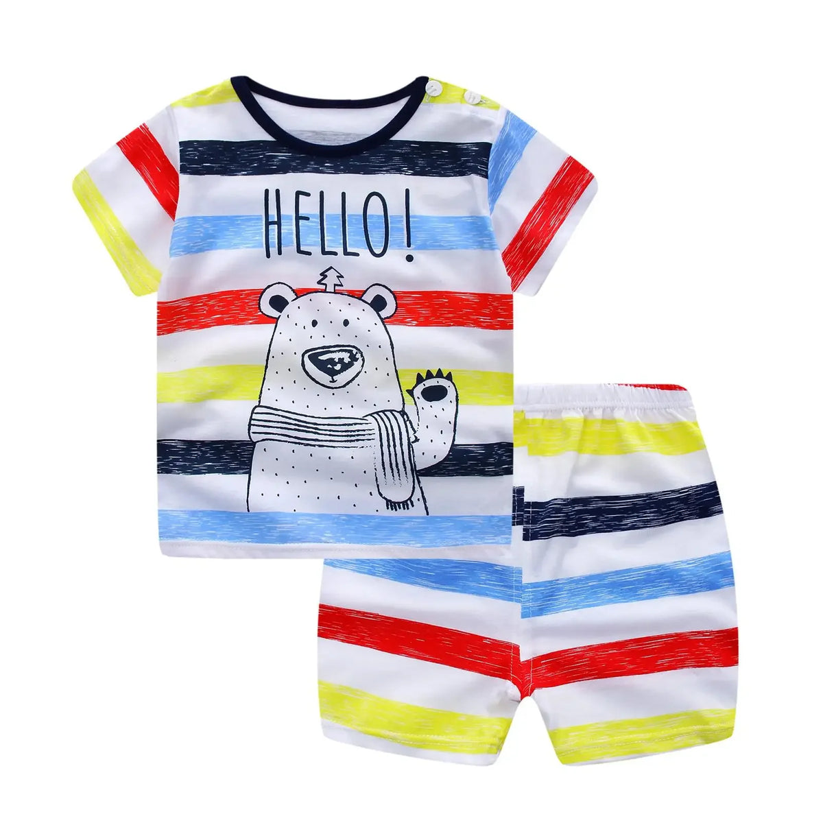 Baby Cotton T-Shirt and Shorts Set