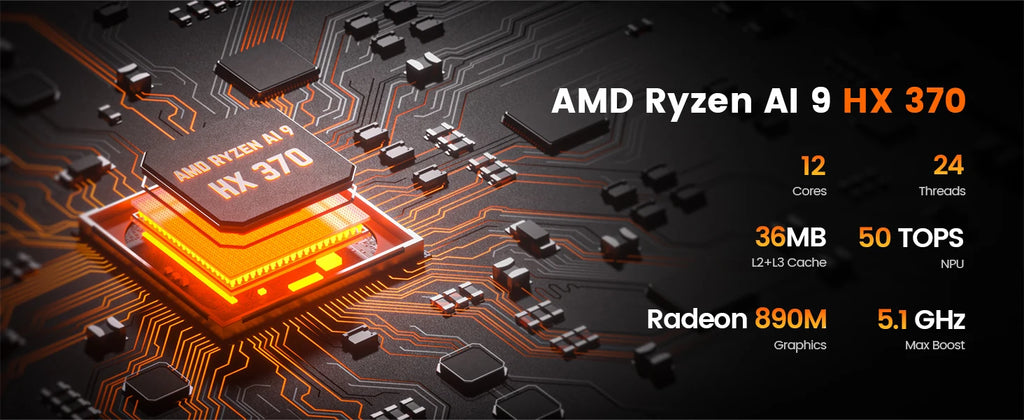PELADN HO5 Ryzen AI 9 HX 370 Mini PC