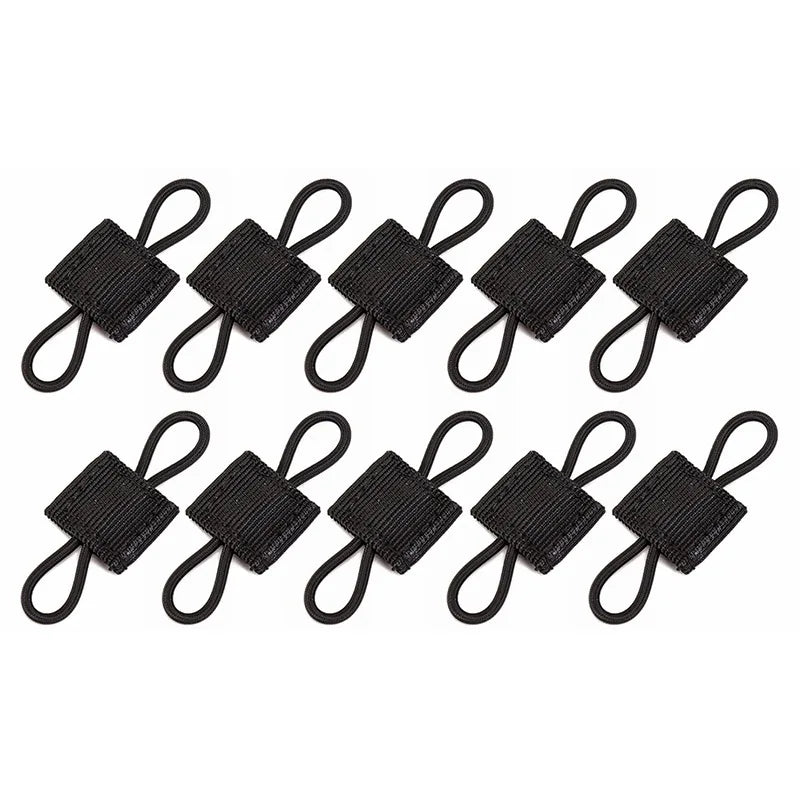 Elastic MOLLE Webbing Retainers, 5 or 10 Pack