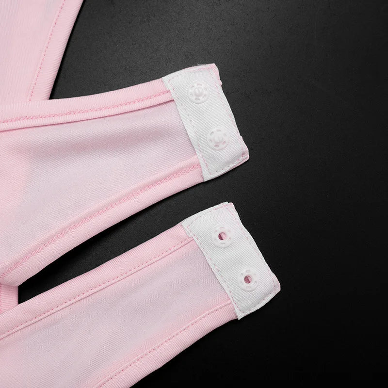 Nsauye Long-Sleeve Bodysuit & Mini Skirt Set