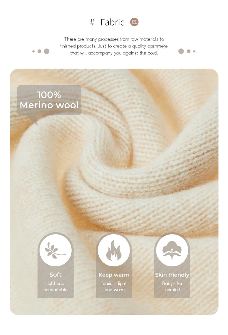 Women's Wool Mock-Neck Knit Sweater