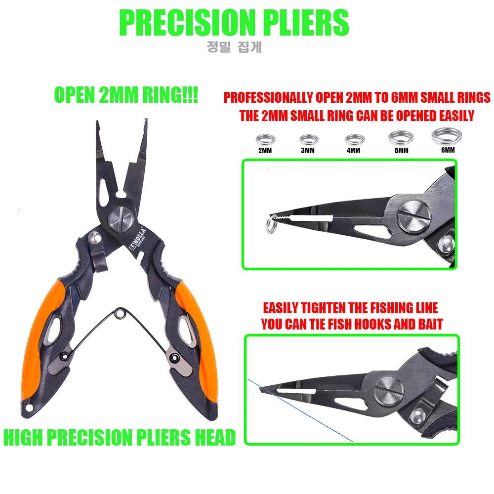 Multifunction Stainless Steel Fishing Pliers