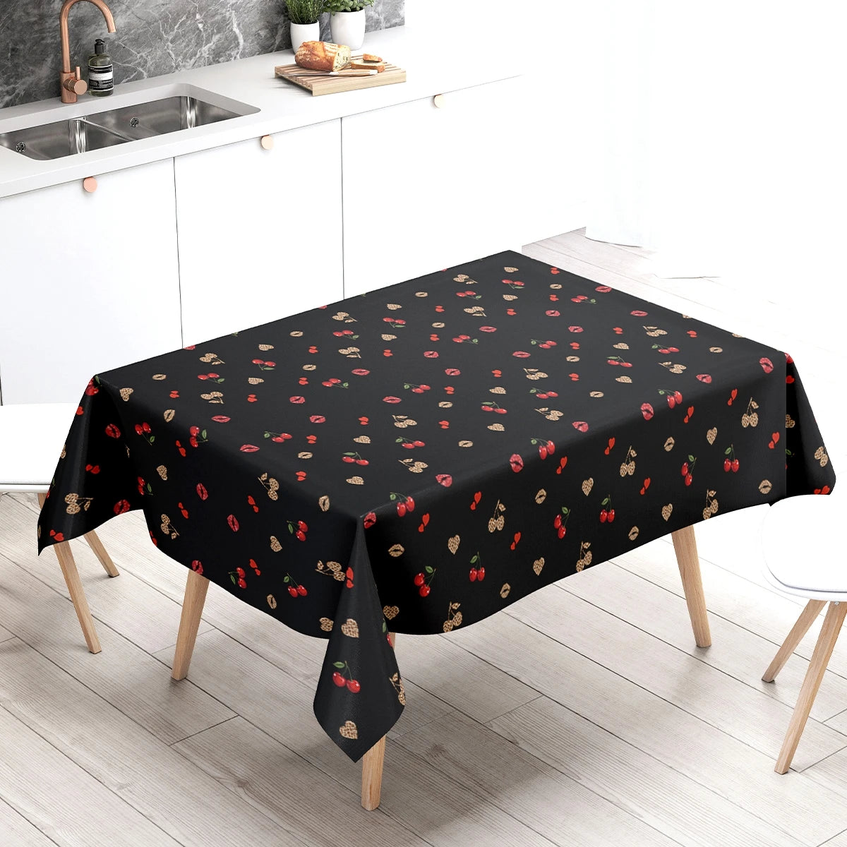 Metallic-Look Rectangular Party Tablecloth