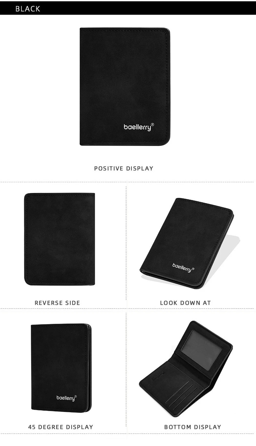 Baellerry Men's PU Wallet with Money Clip