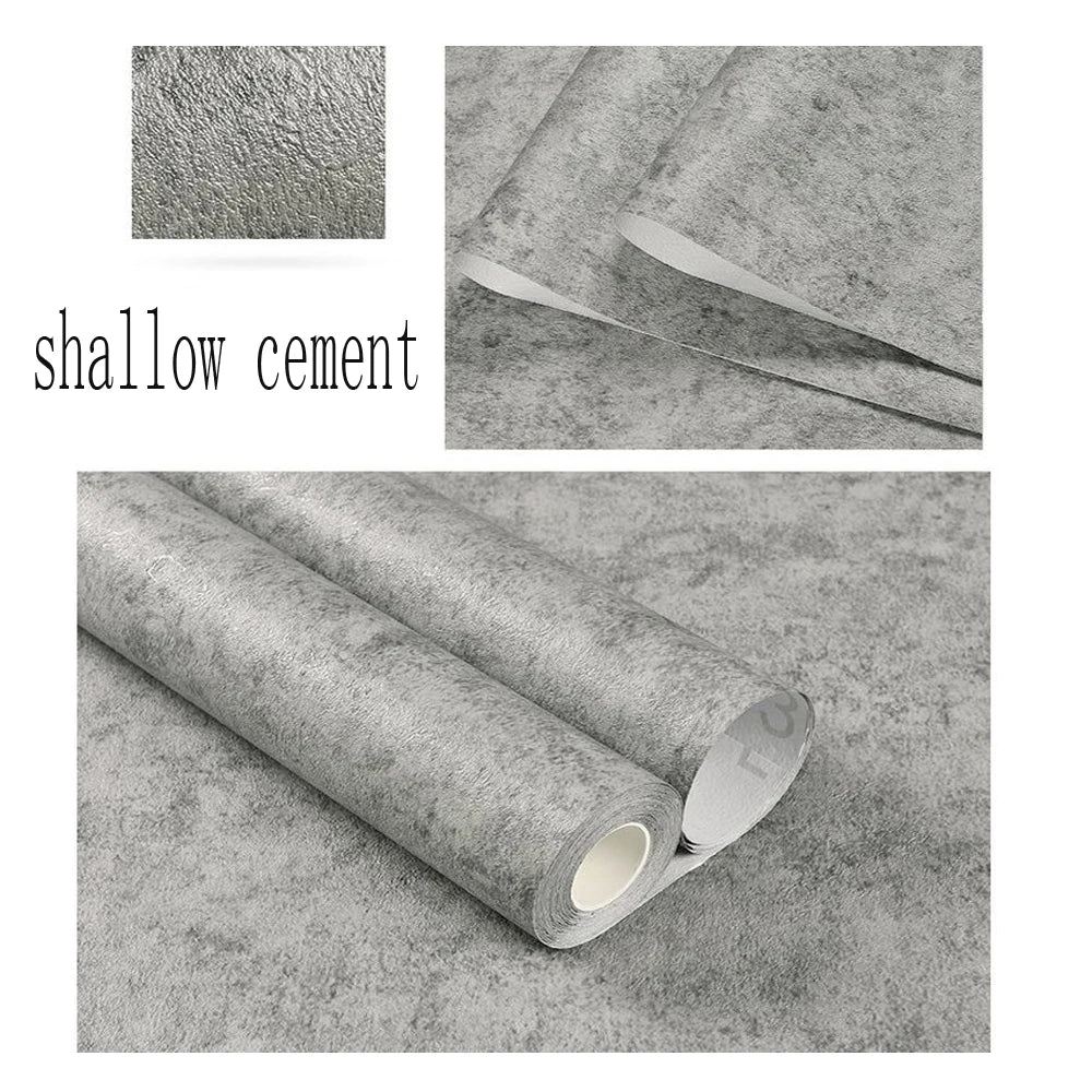 Concrete-Look Self-Adhesive Wallpaper