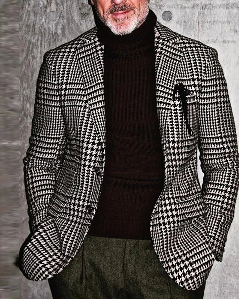 Men's Slim-Fit Single-Breasted Casual Blazer