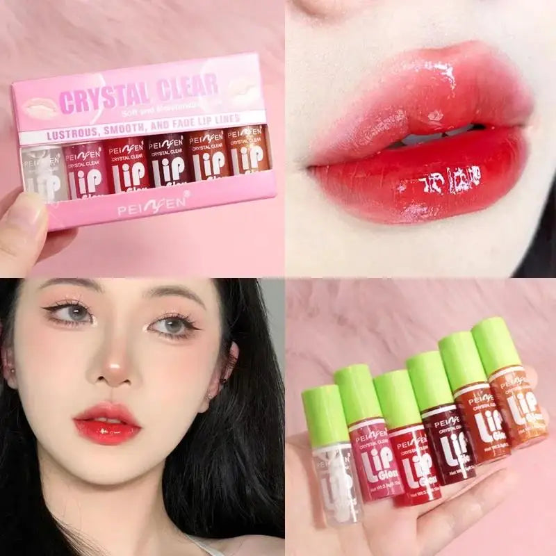 Mirror-Shine Lip Gloss – 6-Piece Set