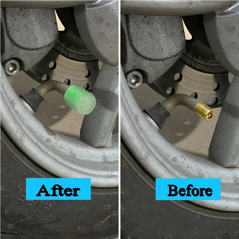 Luminous ABS Tire Valve Caps – Set of 4