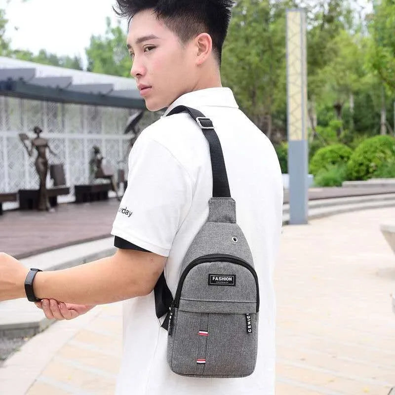 Men’s Nylon Waist Bag with Adjustable Strap