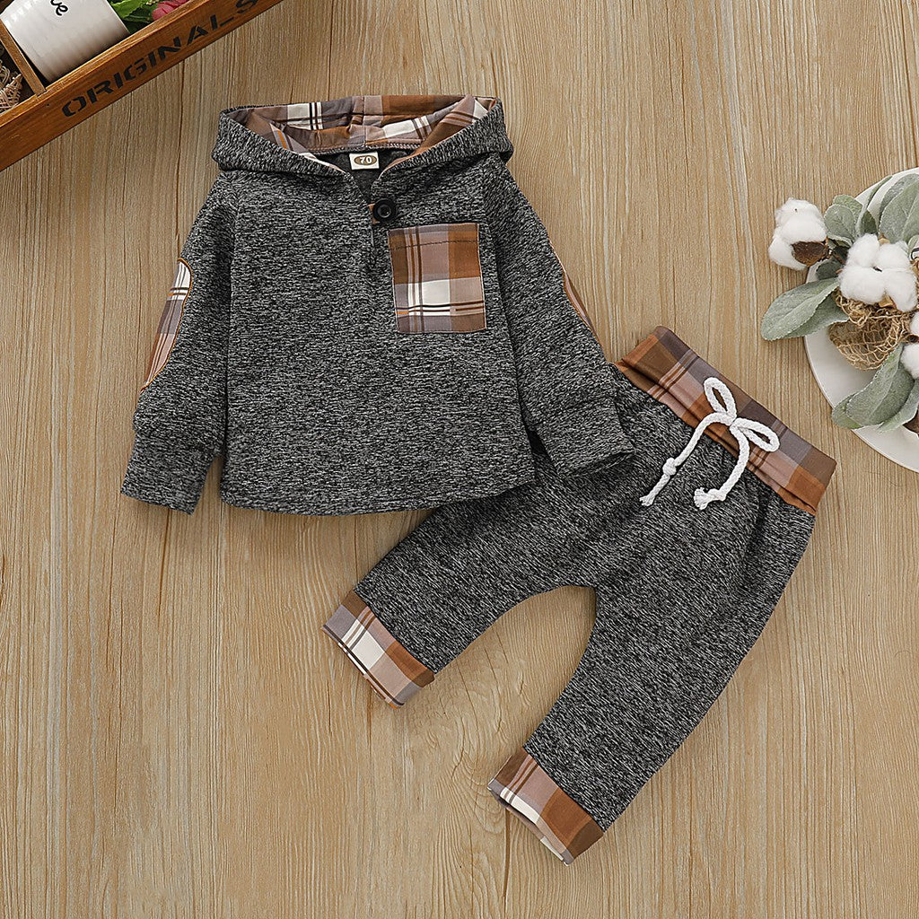 Baby Hooded Top and Pants Set