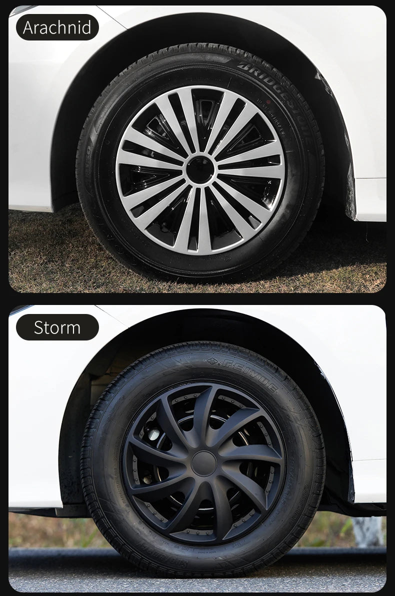 MOTENIO 15-Inch Wheel Covers – Set of 4