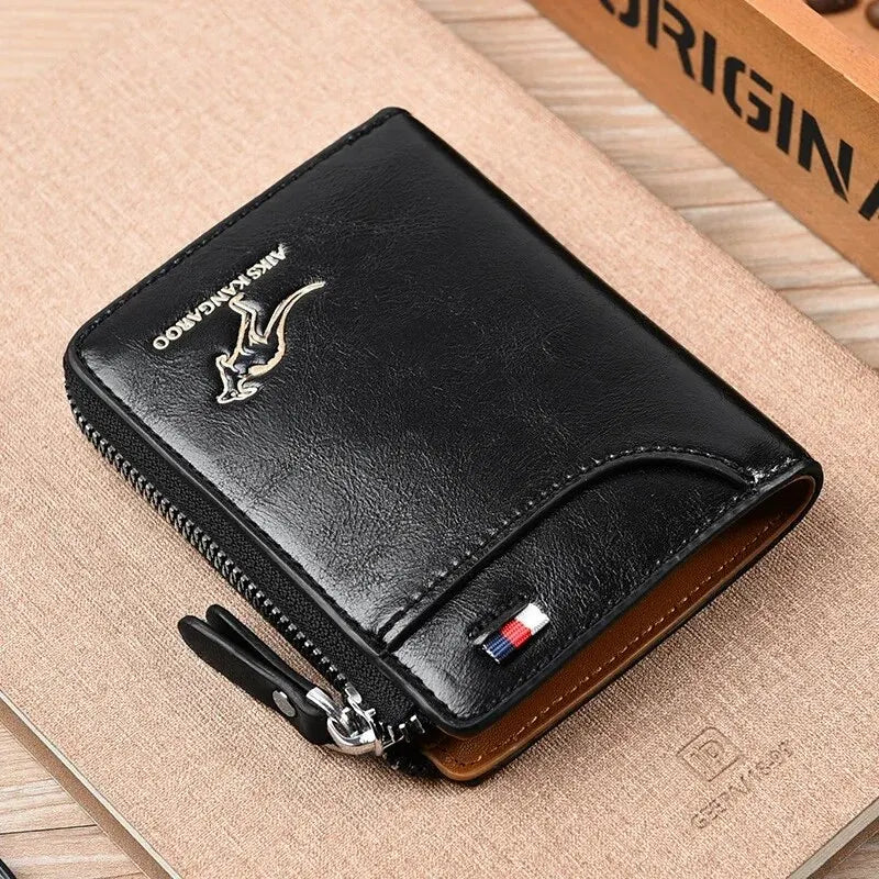 Men's Zipper Wallet & Card Holder
